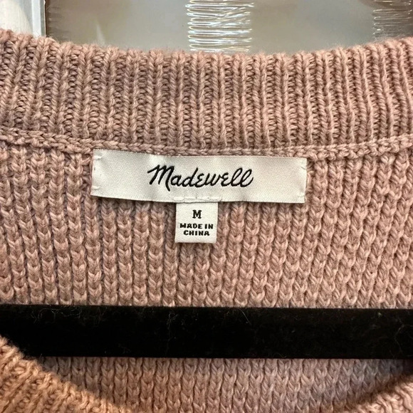 Madewell | Caramel Tan Province Cross-Back Pullover Sweater Size Medium M - Picture 7 of 13
